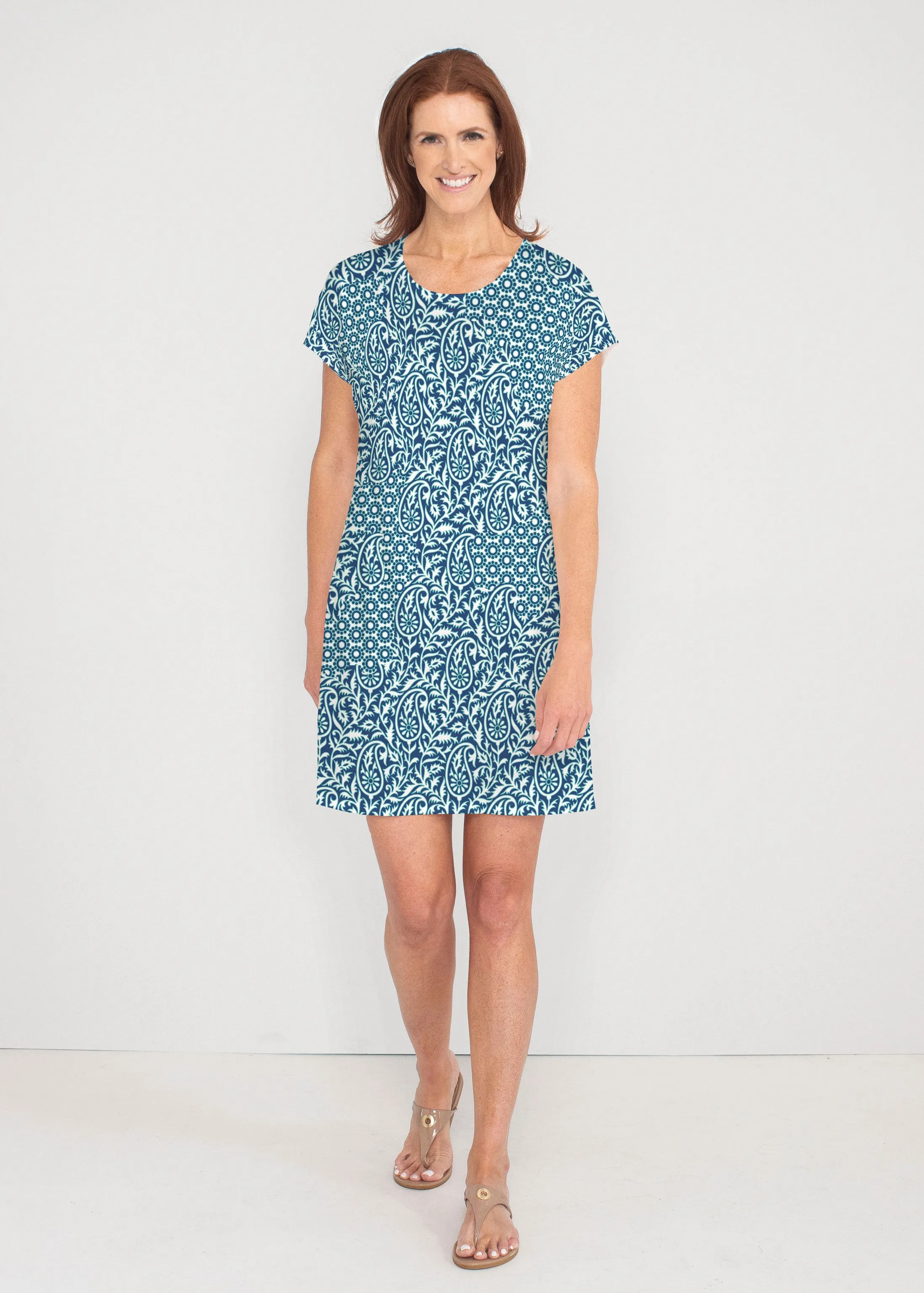 Oakley Blue (8114) ~ Lucy Tee Dress