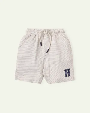 Oatmeal Striped Shorts