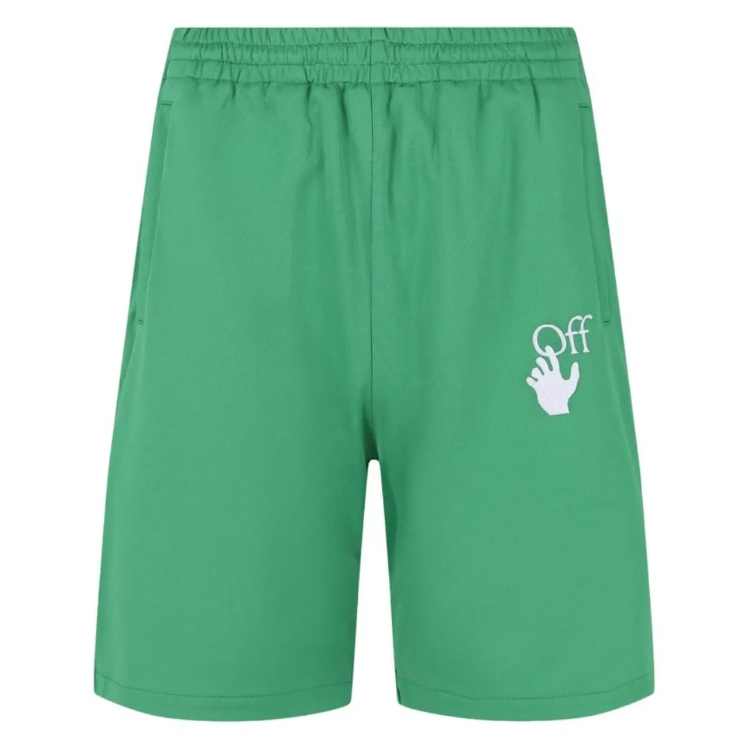 Off-White Mens Shorts OMCL001S22FAB0015501 Green
