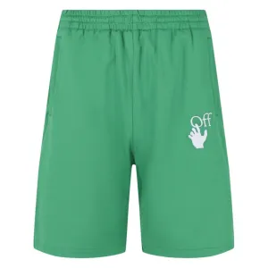 Off-White Mens Shorts OMCL001S22FAB0015501 Green