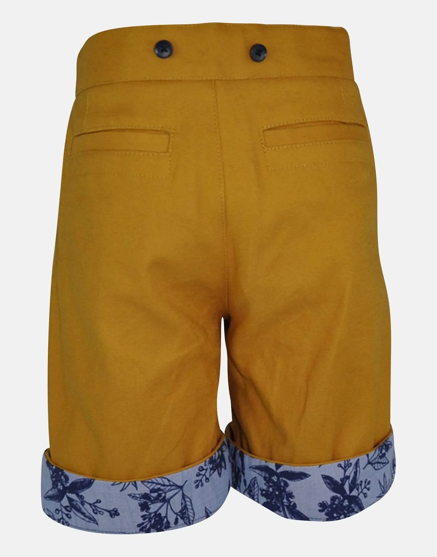 Oliver: Mustard shorts with braces