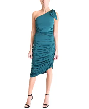 One Shoulder with Bow Short Dress