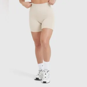 ONER ACTIVE EFFORTLESS SEAMLESS SHORTS IN SAND - SMALL