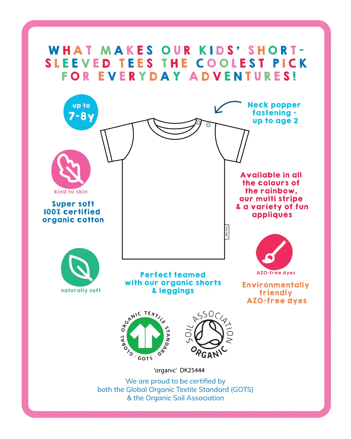 Organic Crocodile Applique T-Shirt