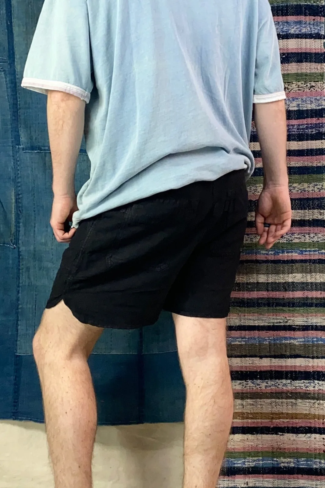 P62 Weekend Short Wild Silk & Hemp Sulfur Black