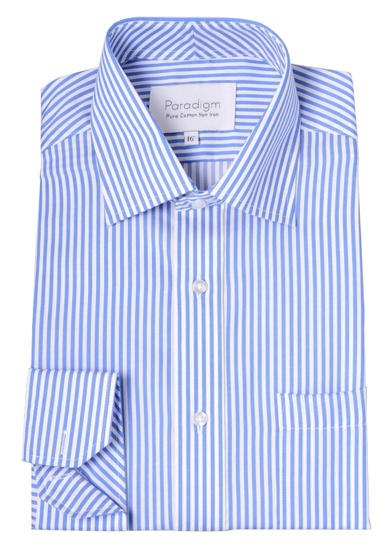 Paradigm Pure Cotton Non-Iron Striped Formal Shirt (7030)