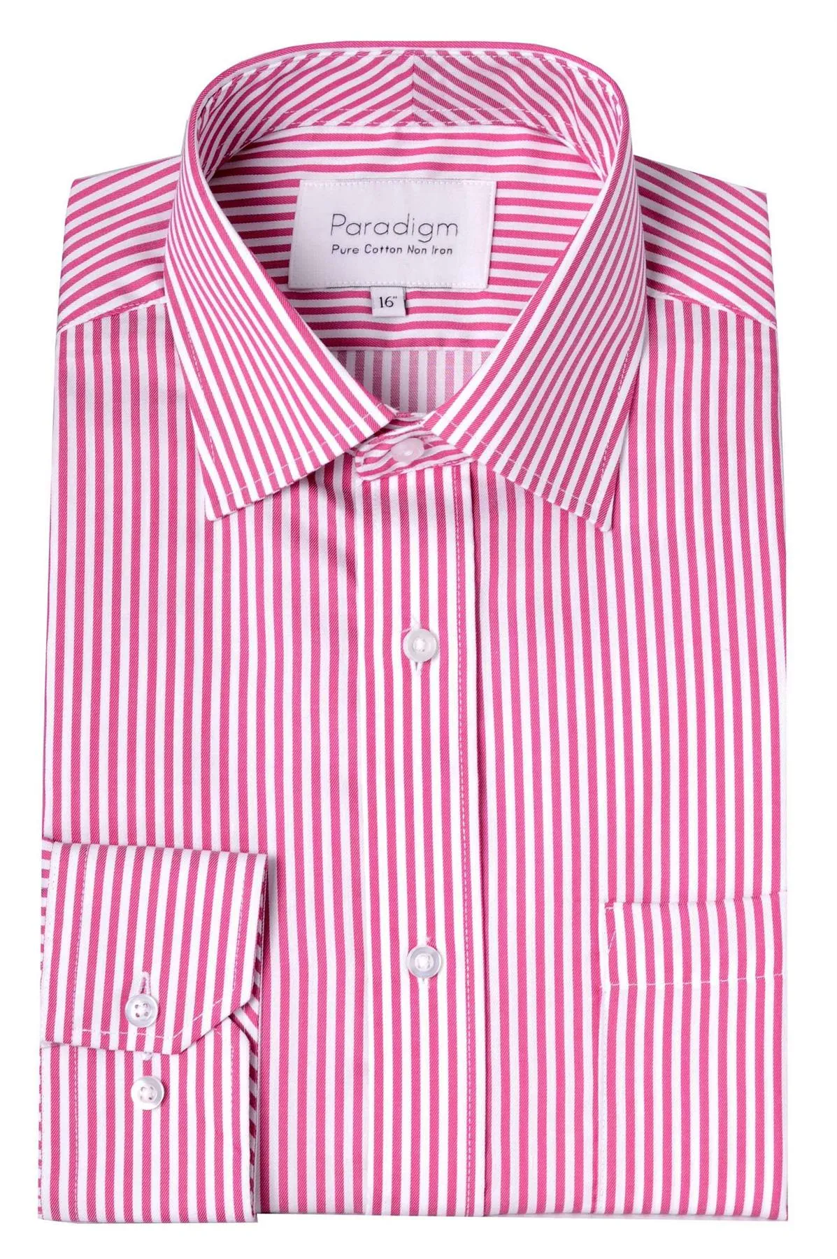 Paradigm Pure Cotton Non-Iron Striped Formal Shirt (7030)