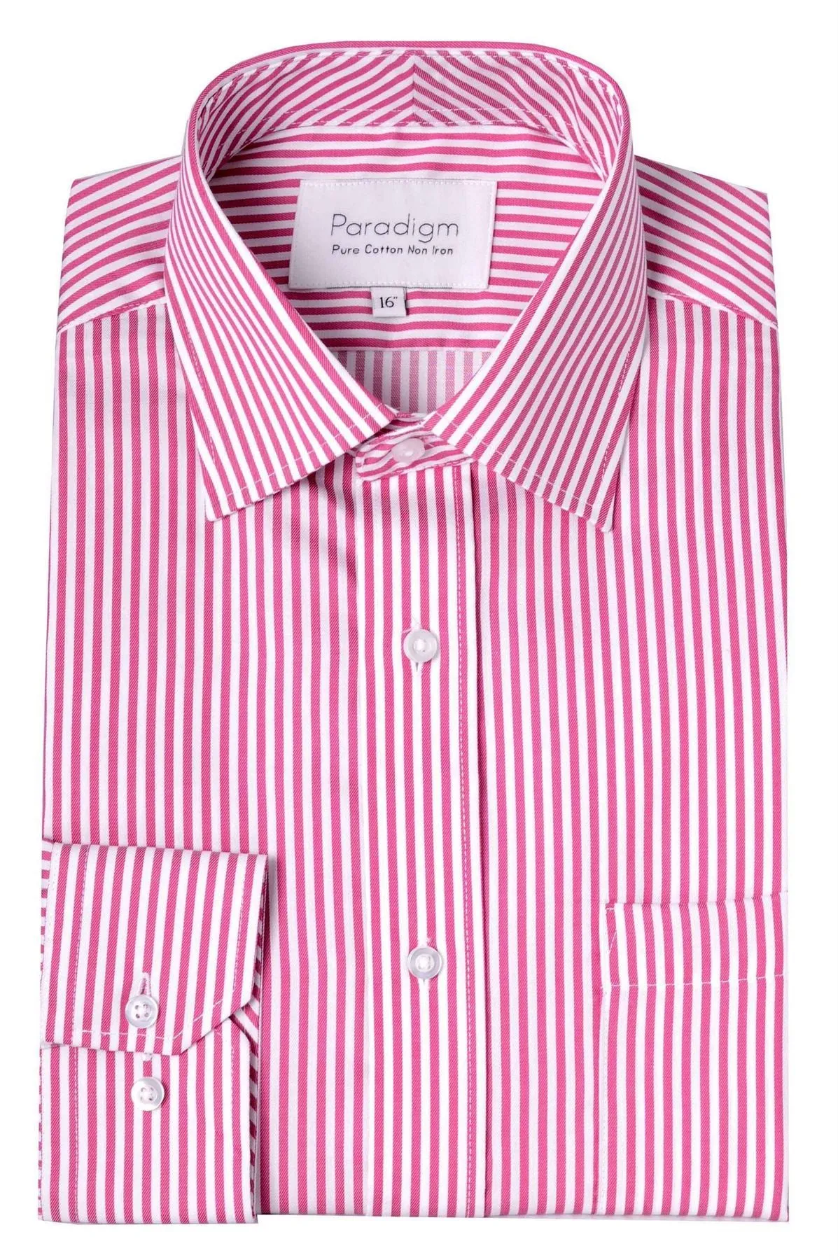Paradigm Pure Cotton Non-Iron Striped Formal Shirt (7030)