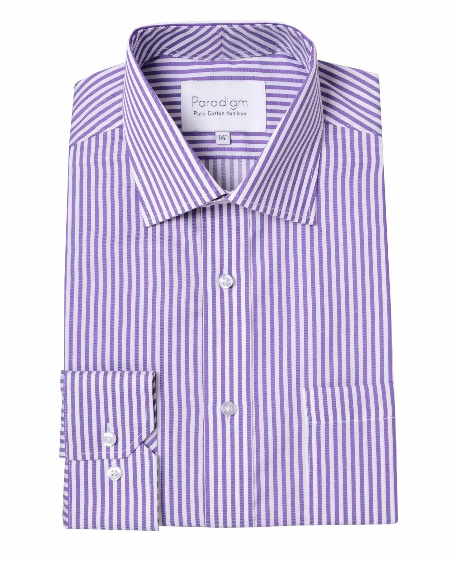 Paradigm Pure Cotton Non-Iron Striped Formal Shirt (7030)