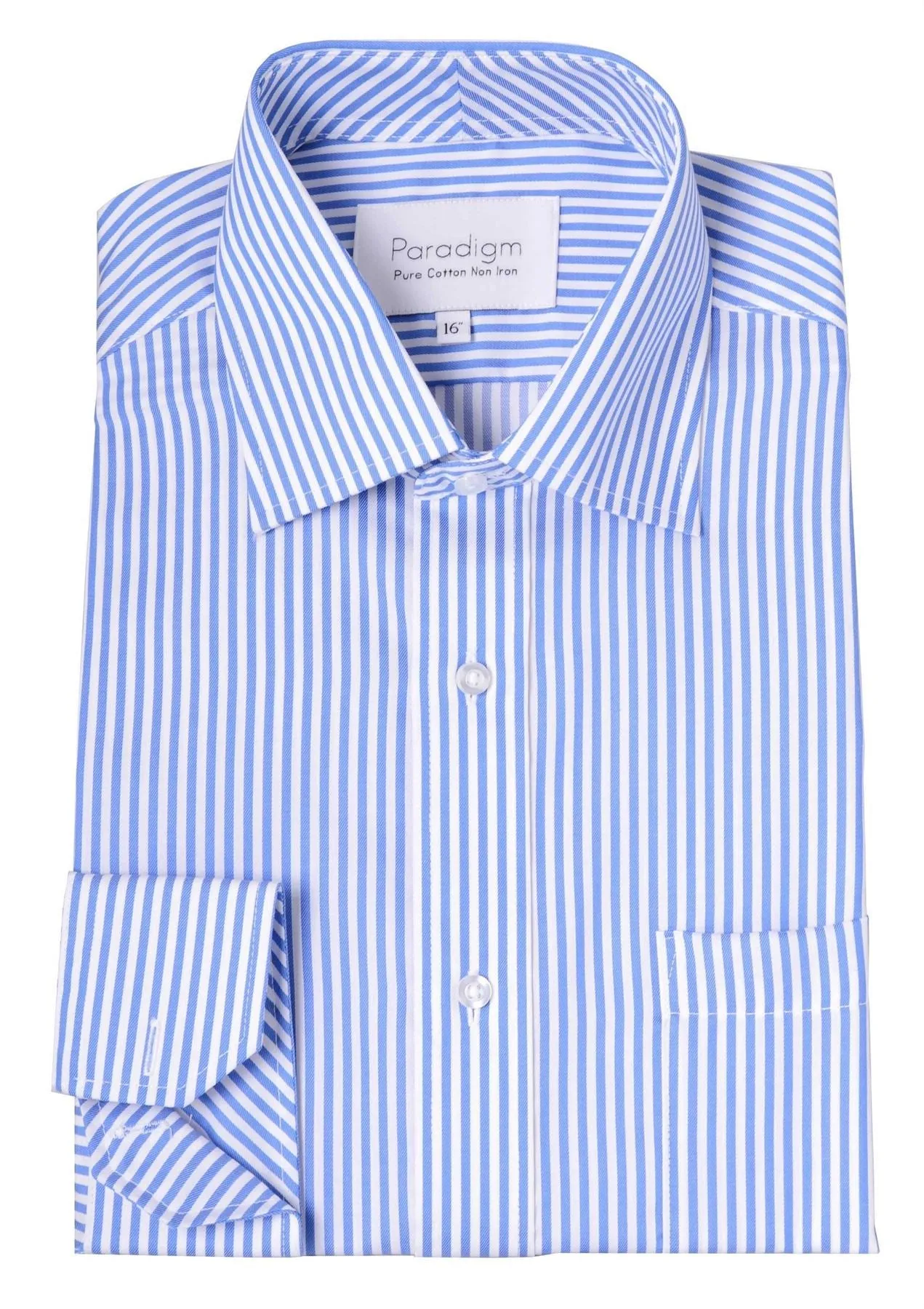 Paradigm Pure Cotton Non-Iron Striped Formal Shirt (7030)