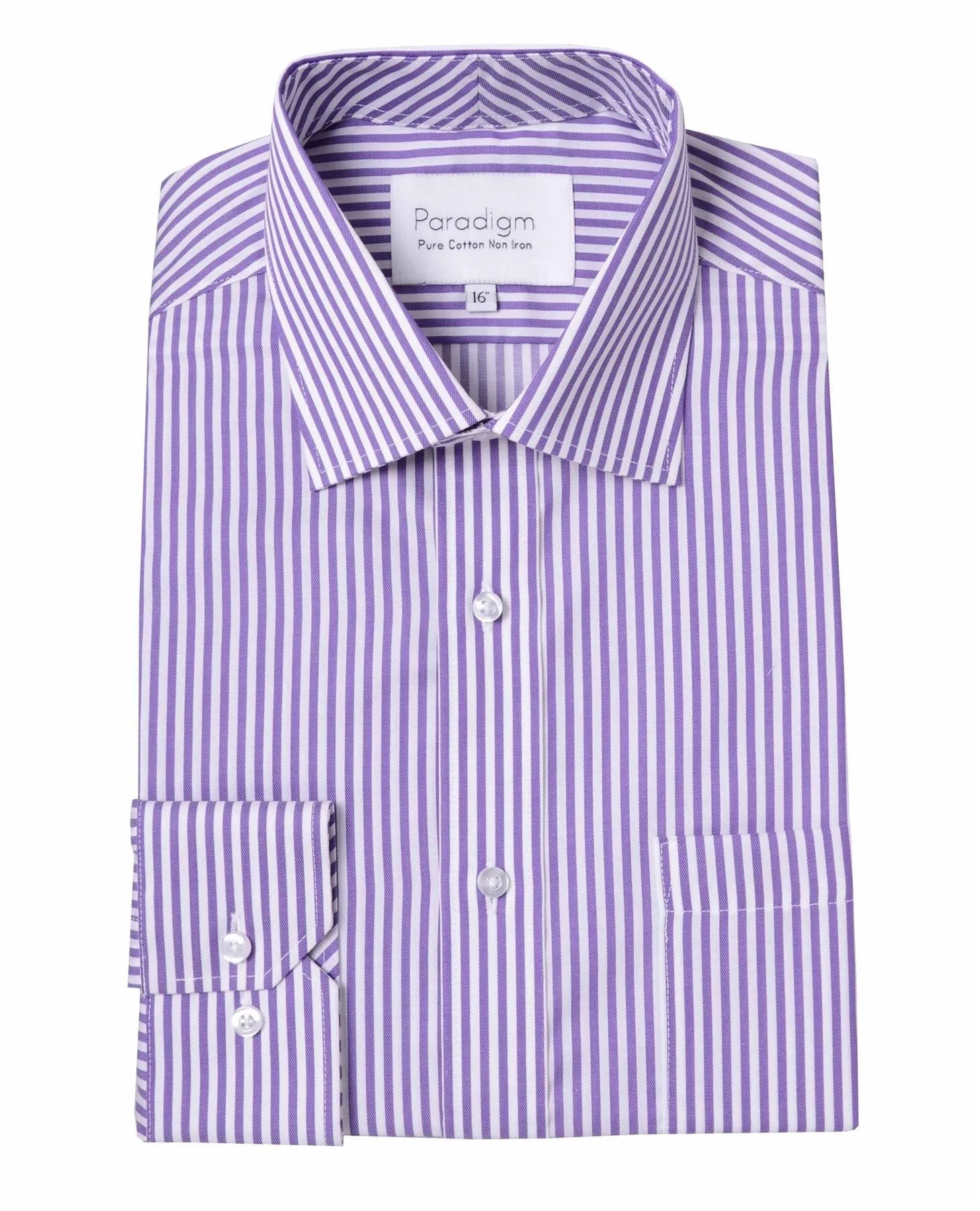Paradigm Pure Cotton Non-Iron Striped Formal Shirt (7030)