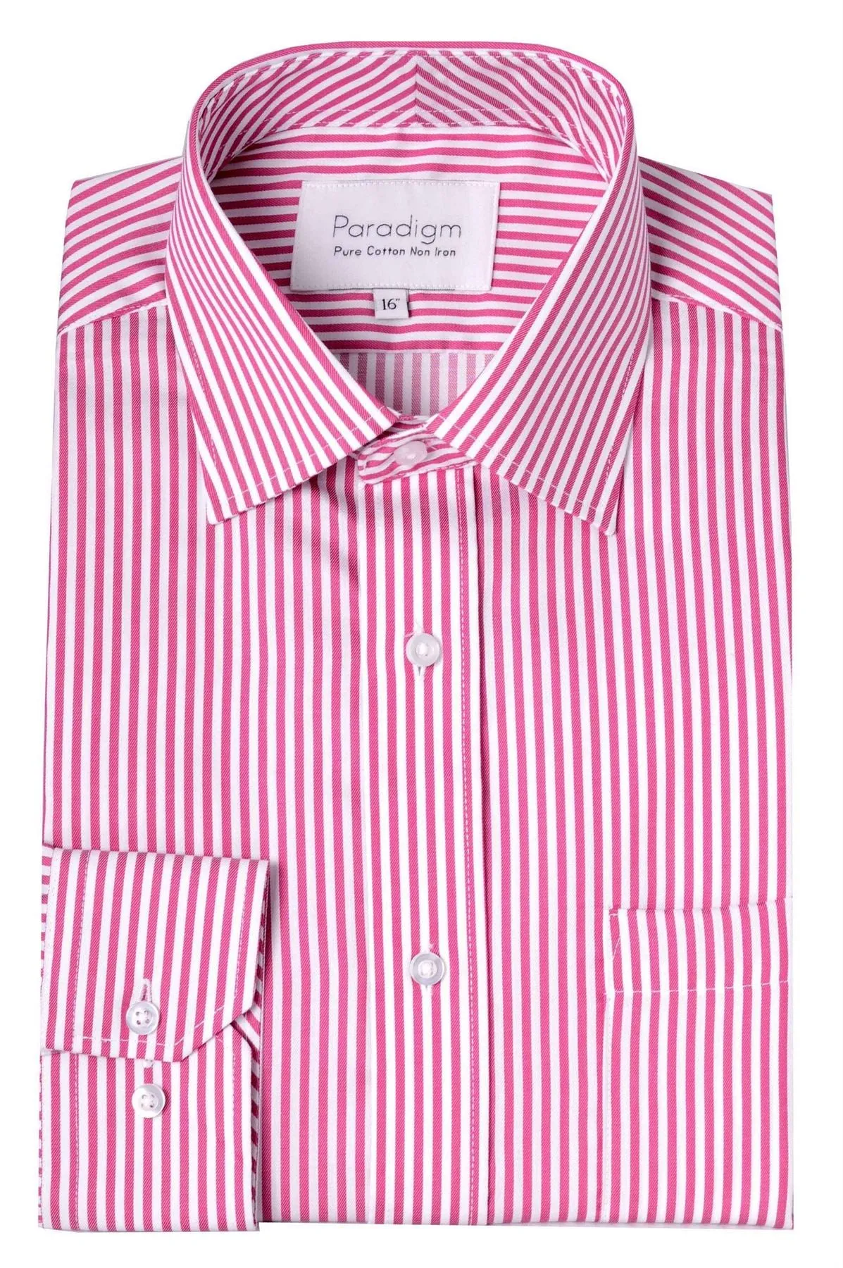Paradigm Pure Cotton Non-Iron Striped Formal Shirt (7030)