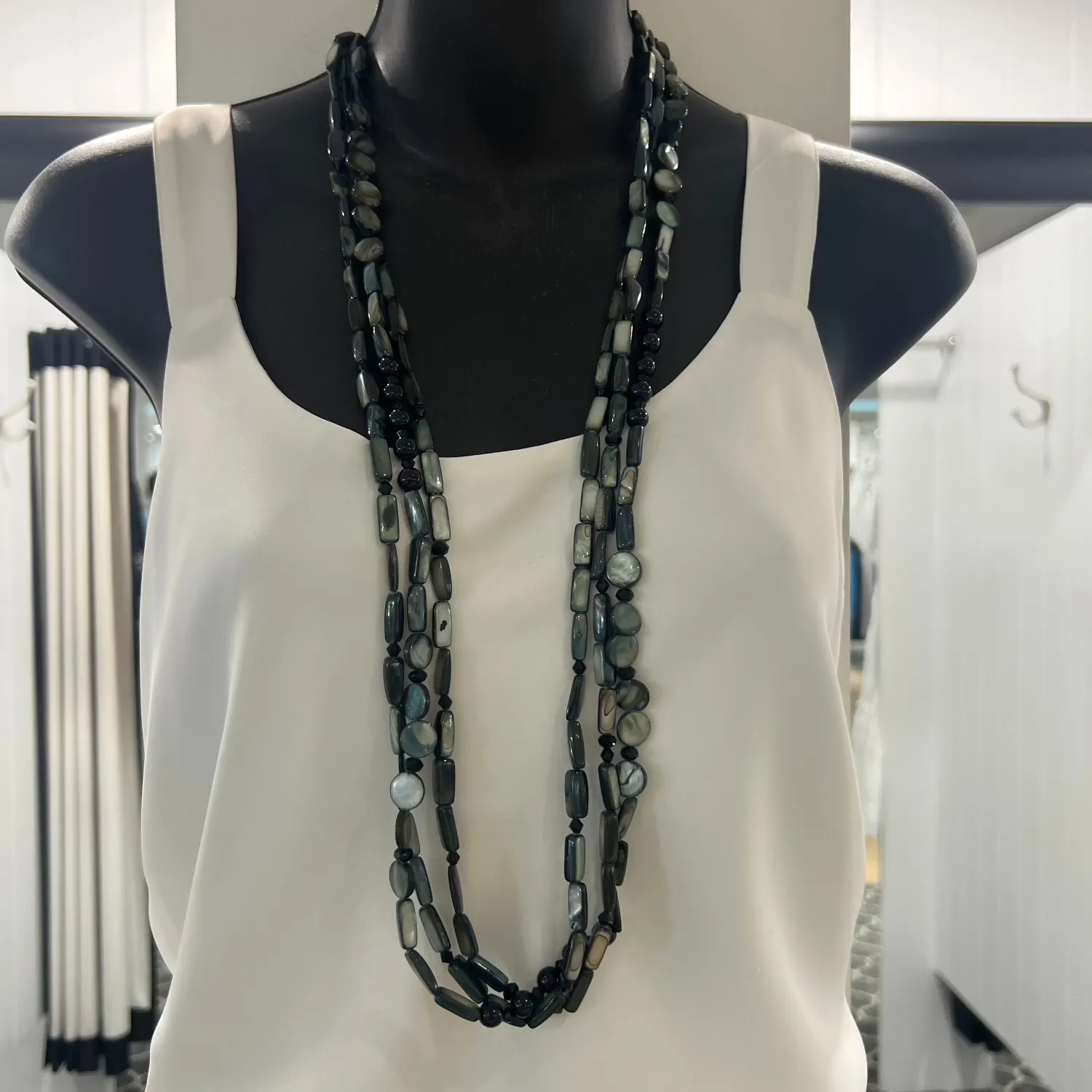 Pewter Layered Necklace