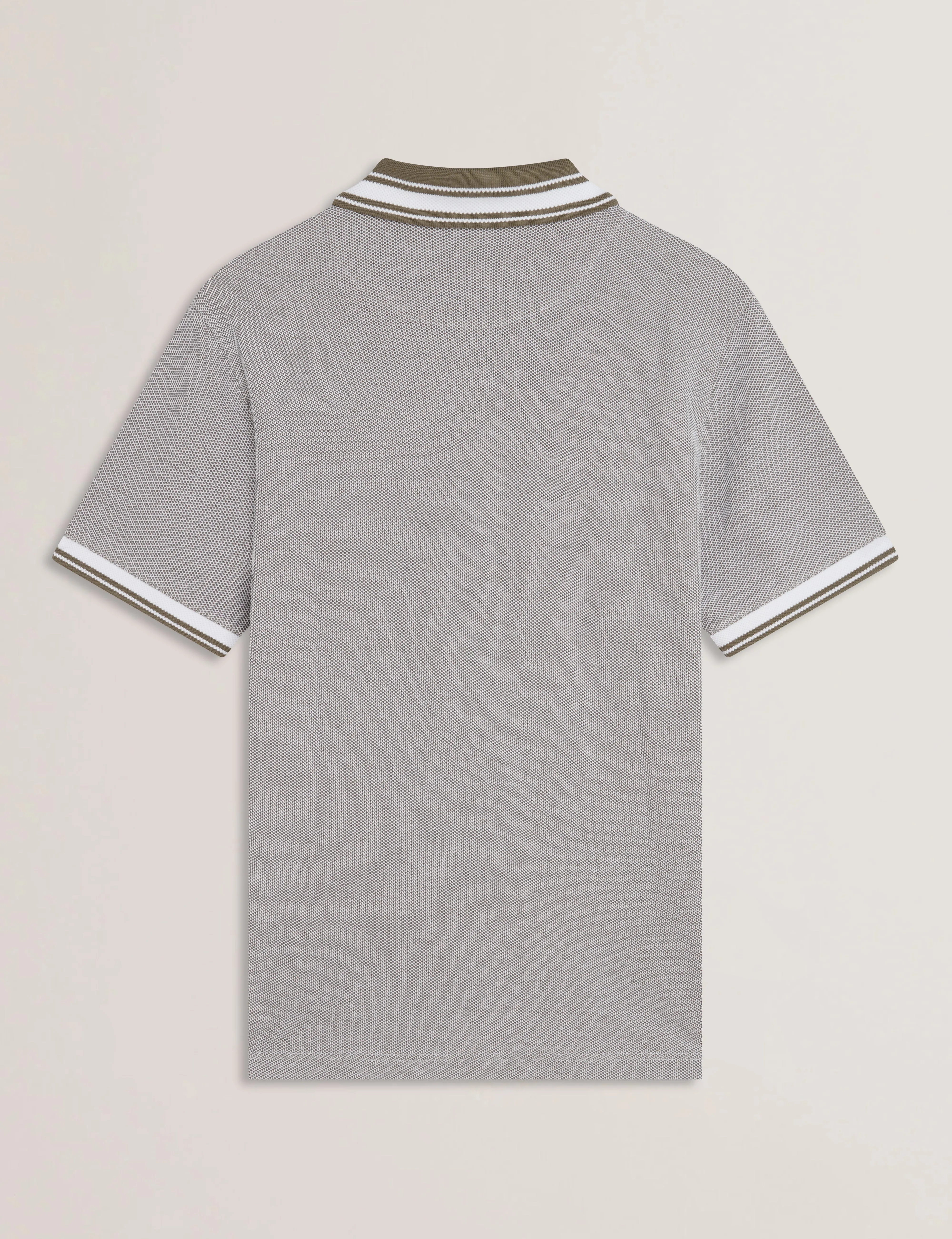 Phenes Short Sleeve Regular Fit Textured Polo Olive