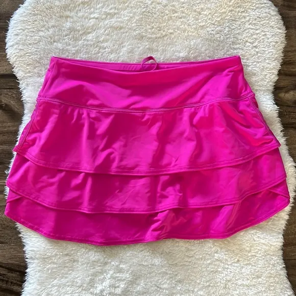 Pink Athleta layered skort