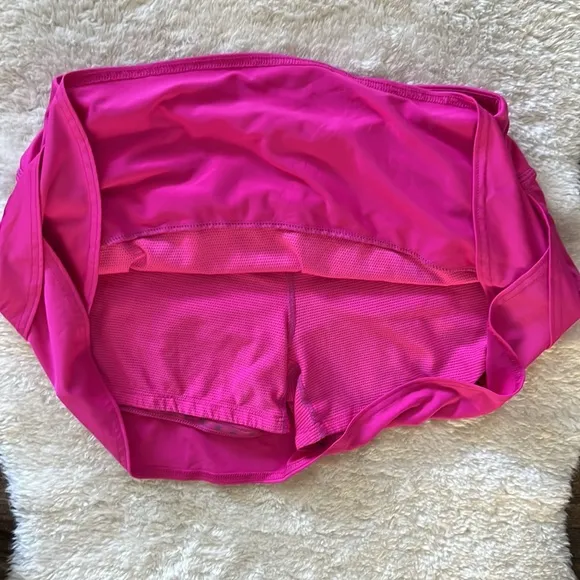 Pink Athleta layered skort