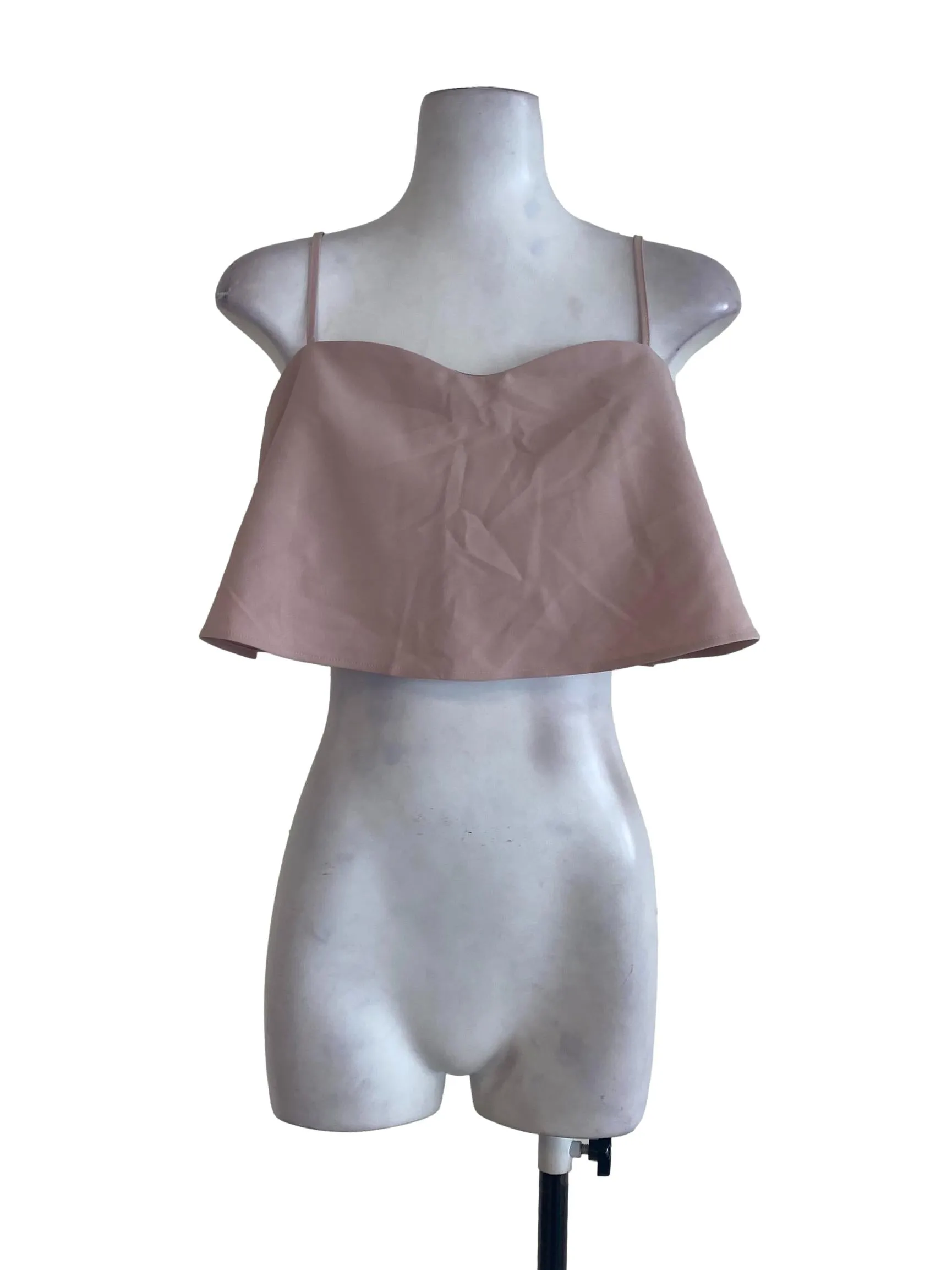 Pink Layered Crop Top