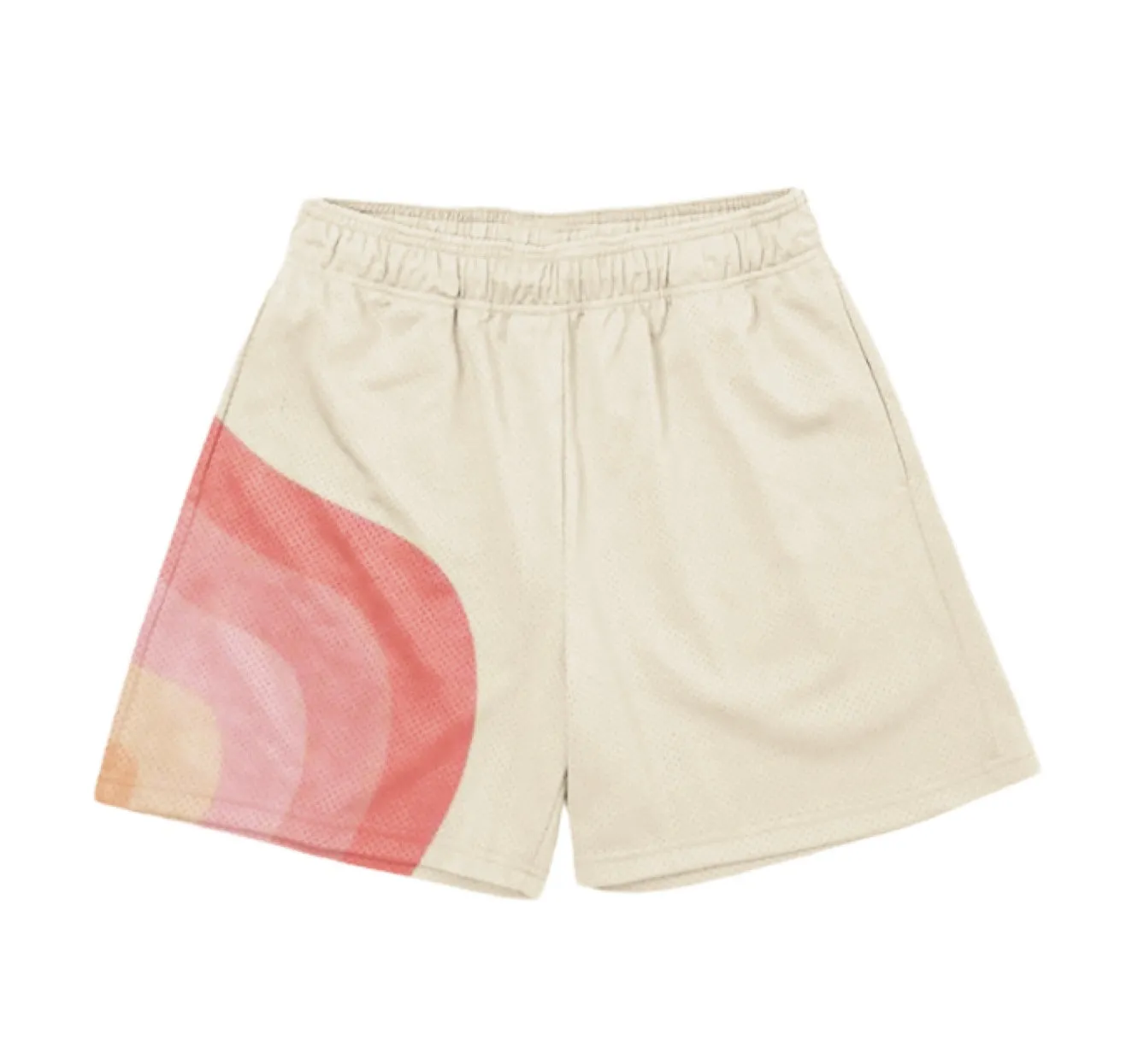 Pink   White Shorts
