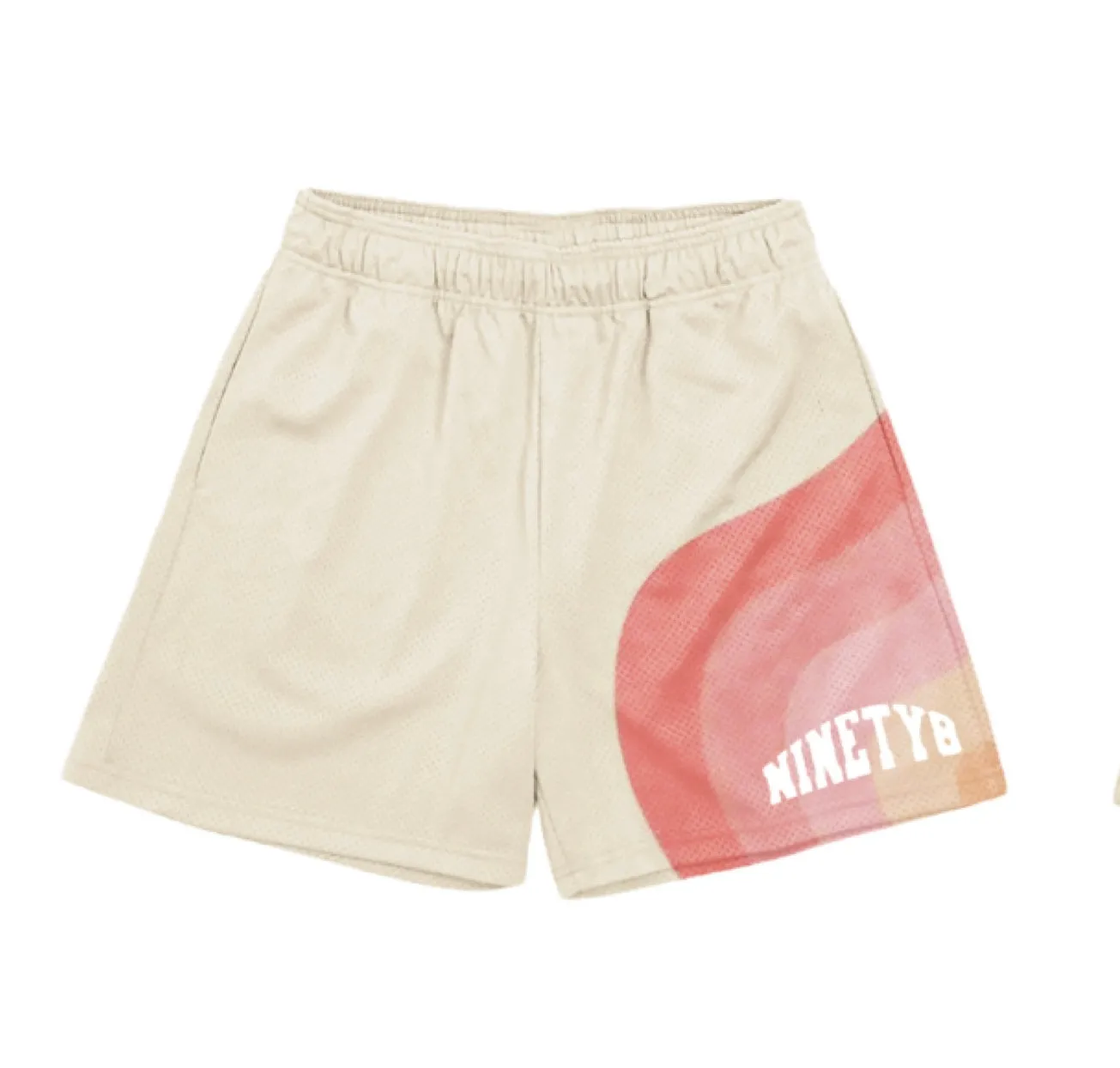Pink   White Shorts
