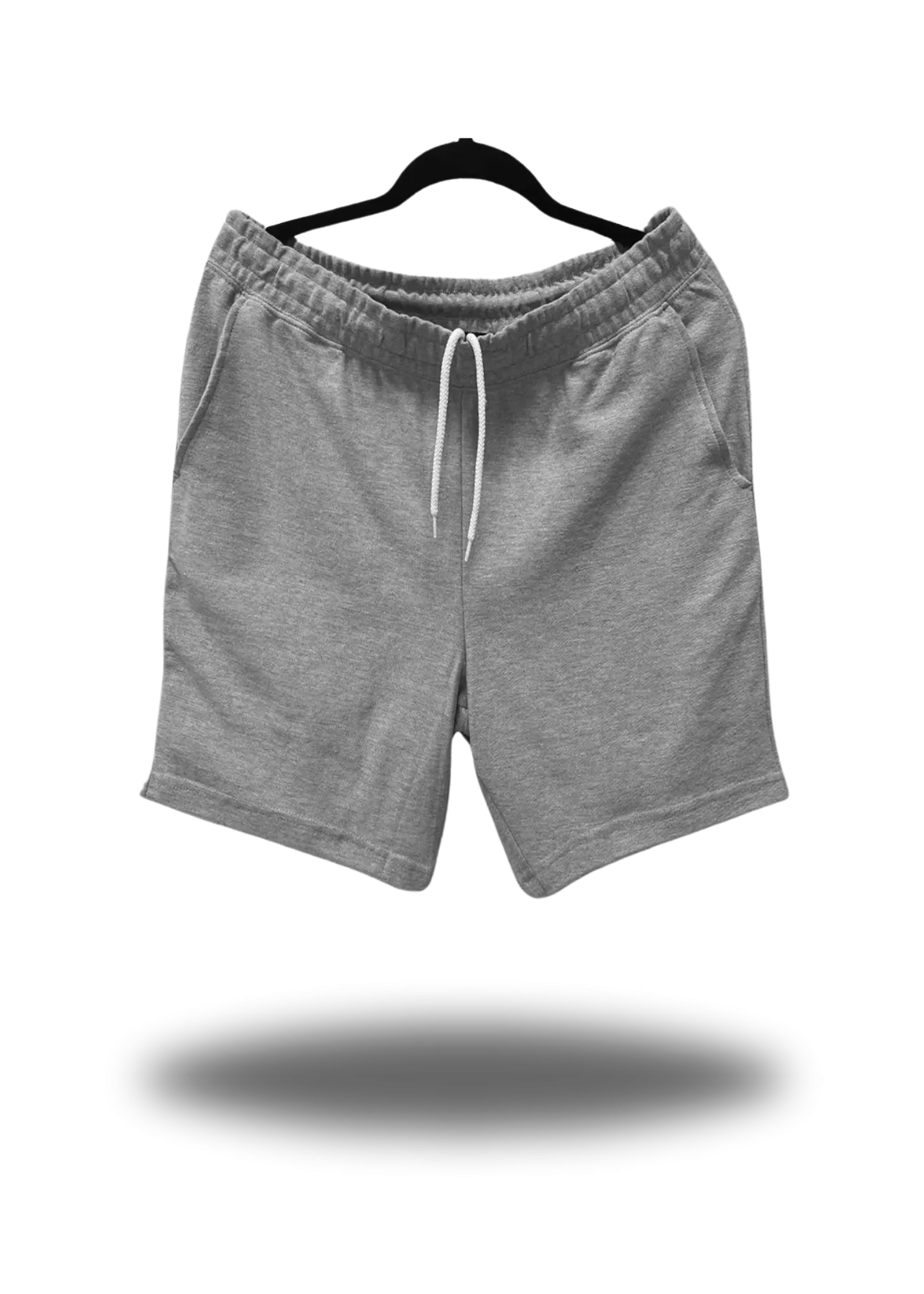 PIQUE GYM SHORTS HEATHER GREY