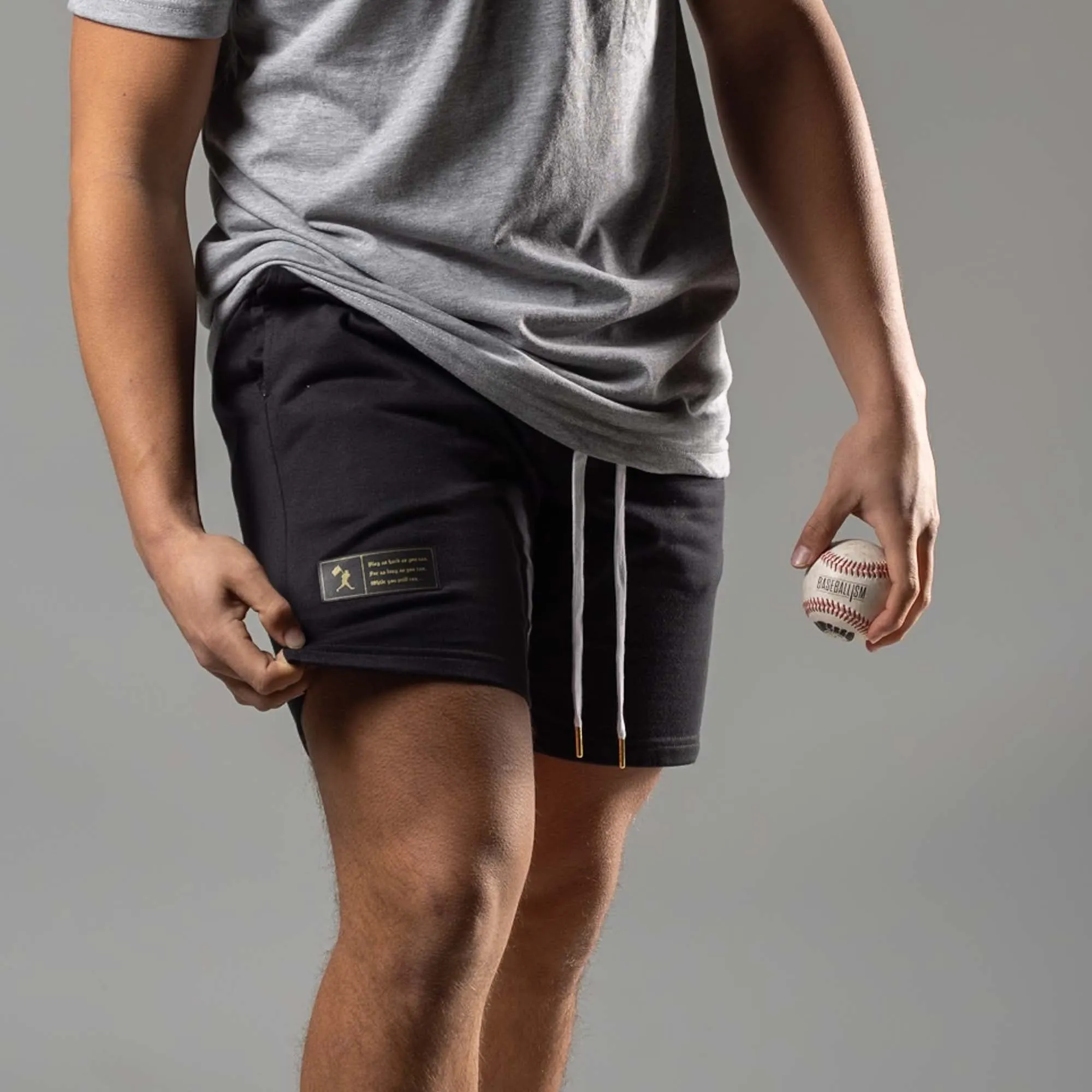 Play Hard Comfort Sweat Shorts - Black