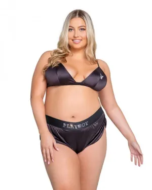 Playboy Sparkling Bunny Two Piece Set - Black -