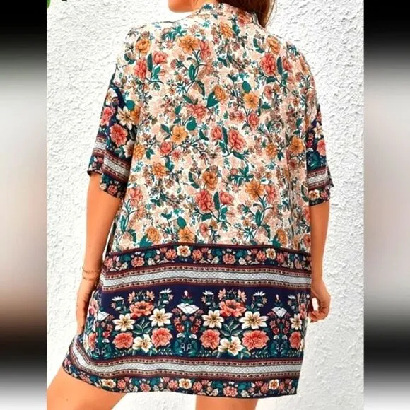 Plus size boho 2pc floral set sz 4X