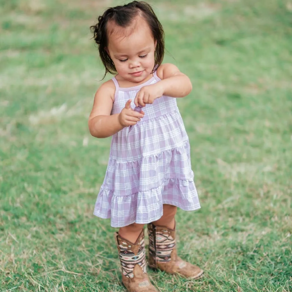 Poni Palaka Bamboo Ruffle Tier Dress: 2T