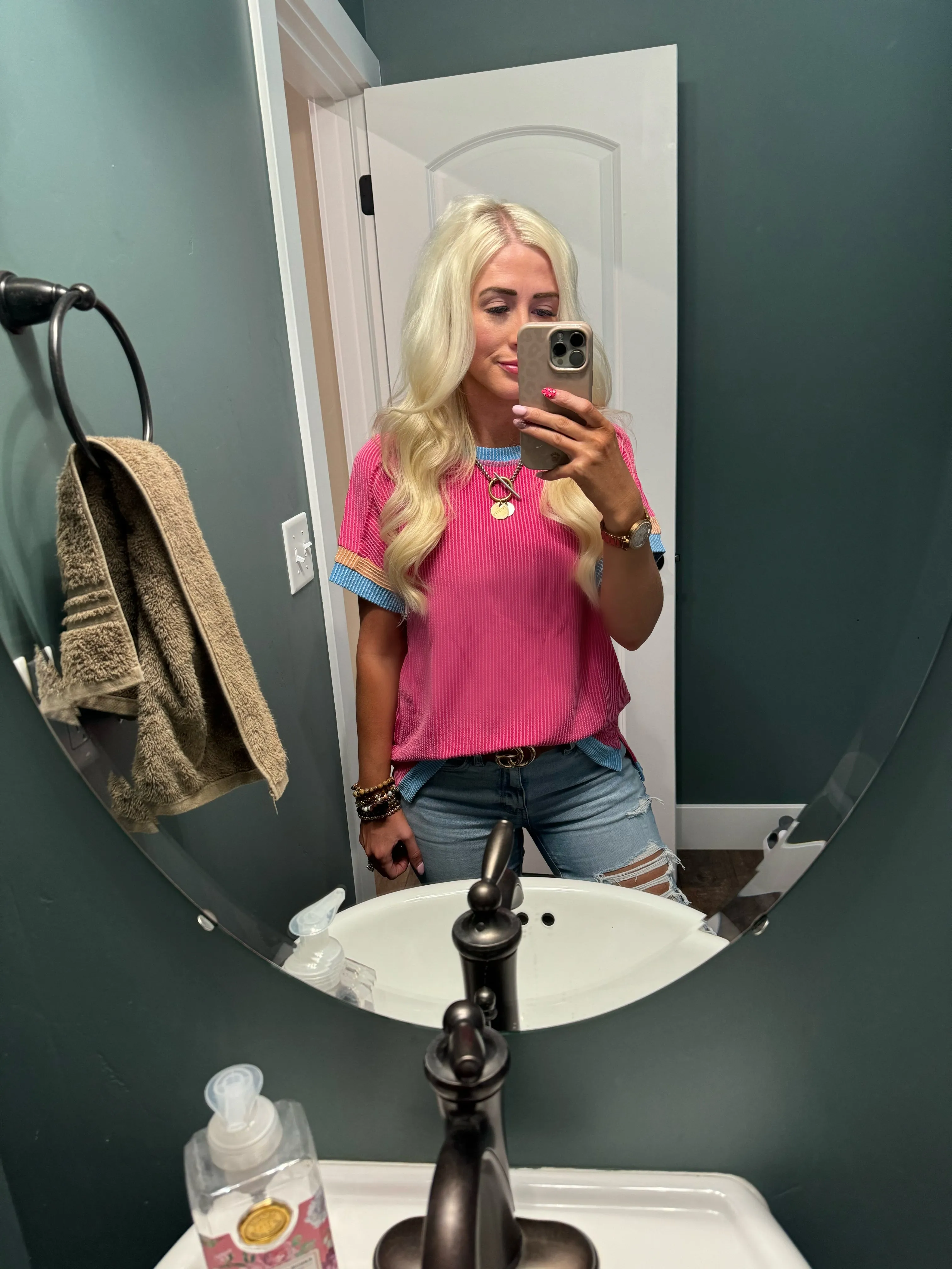 Poppy Top -Hot Pink