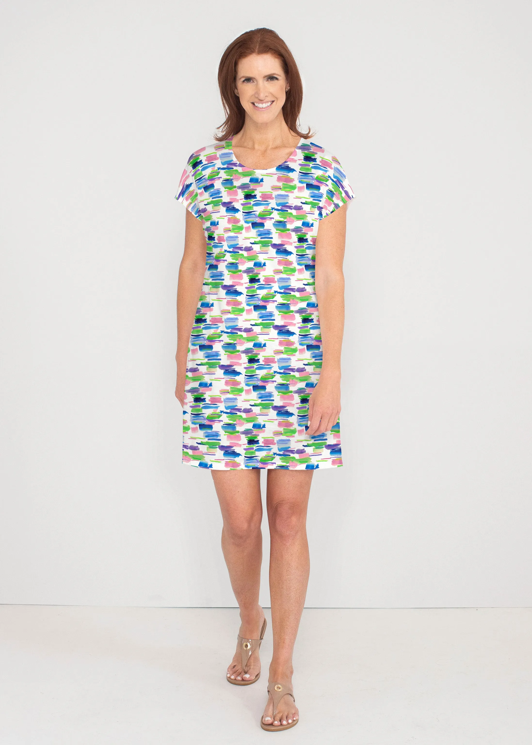 Pops of Bliss (8047) ~ Lucy Tee Dress