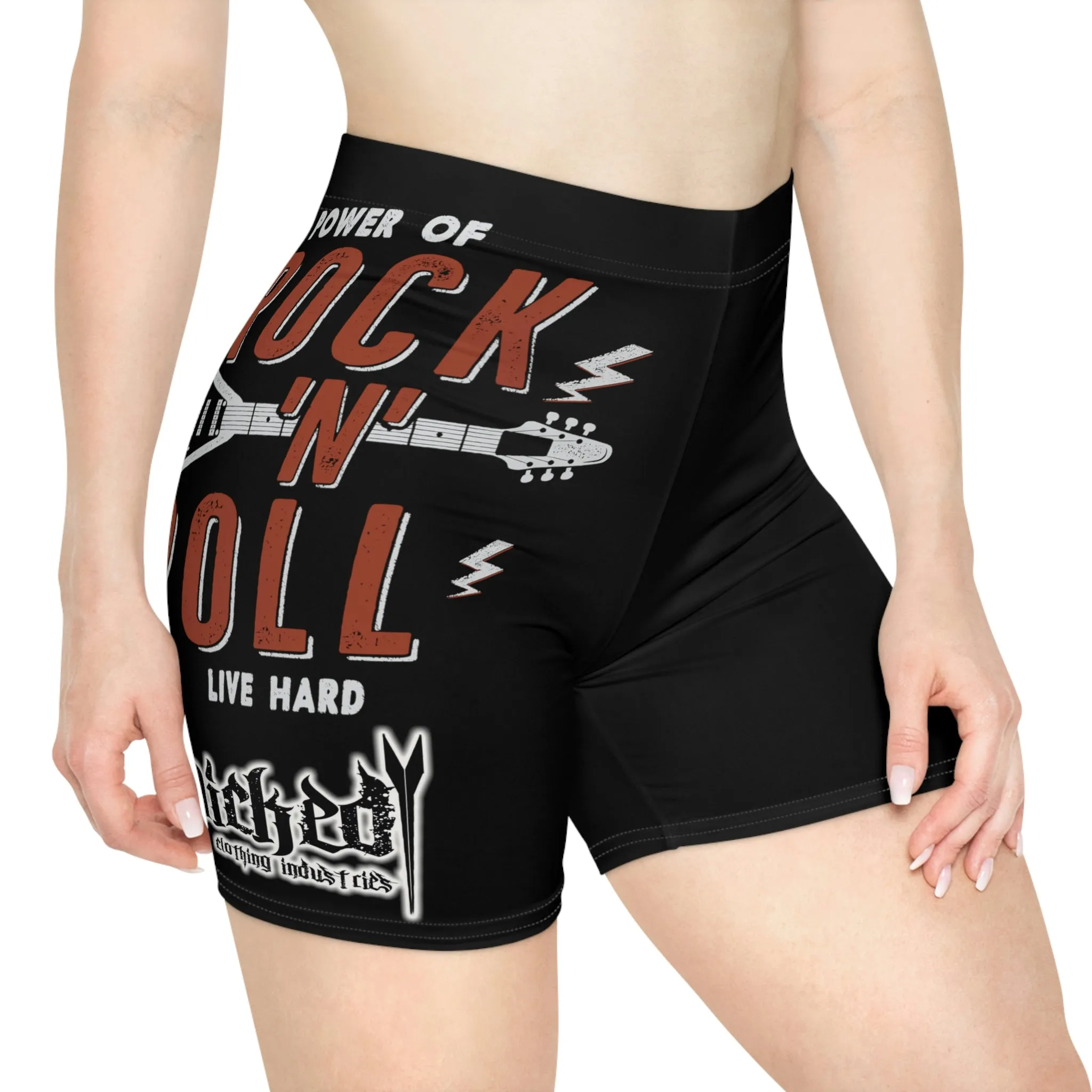 Power of Rock & Roll Biker Shorts