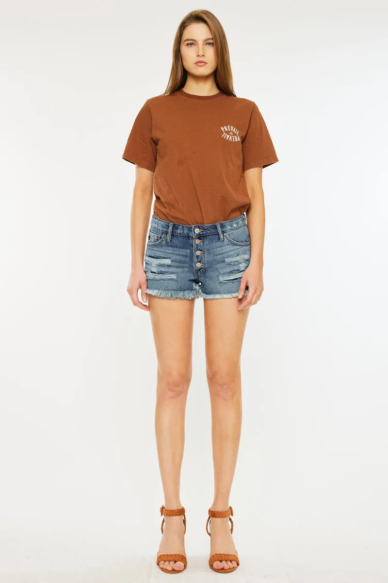 Presley Mid Rise Boyfriend Shorts