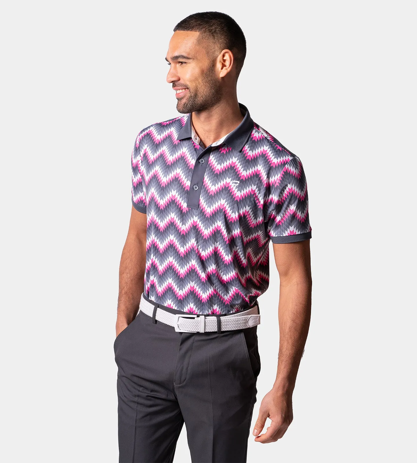 PRINT-TEK POLO - PINK