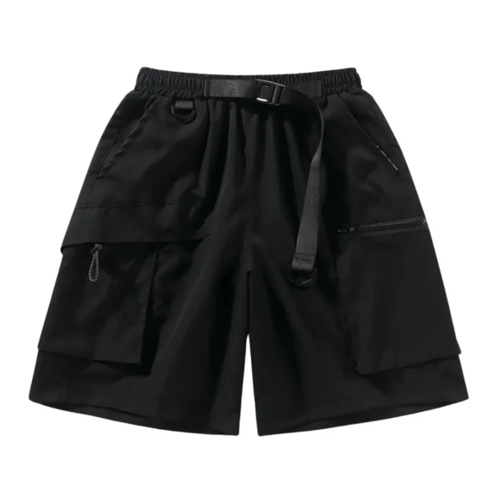 "Functional Cargo Belt" Shorts