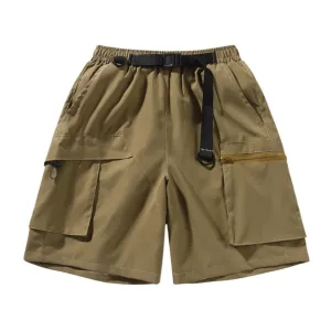"Functional Cargo Belt" Shorts