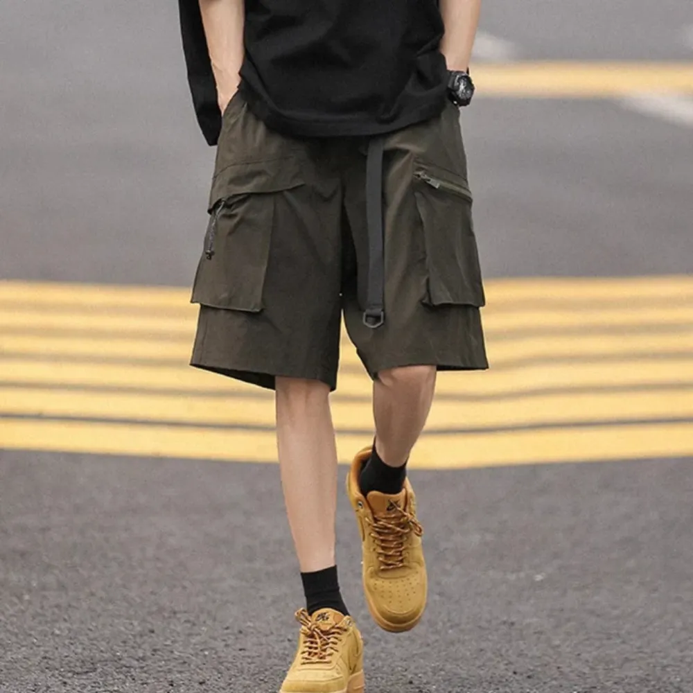 "Functional Cargo Belt" Shorts