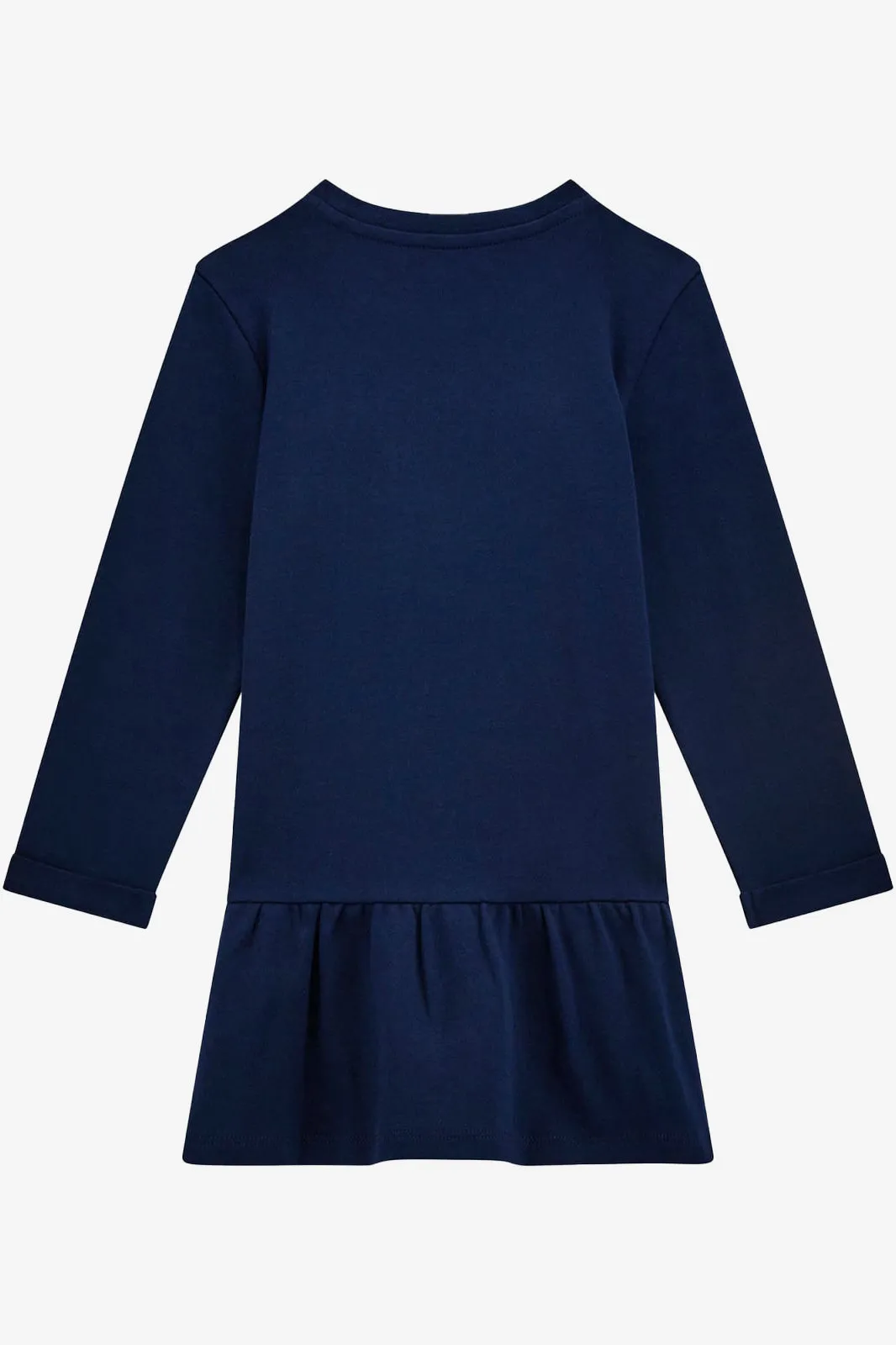 "Georgina" Navy Floral Drop Waist Dress
