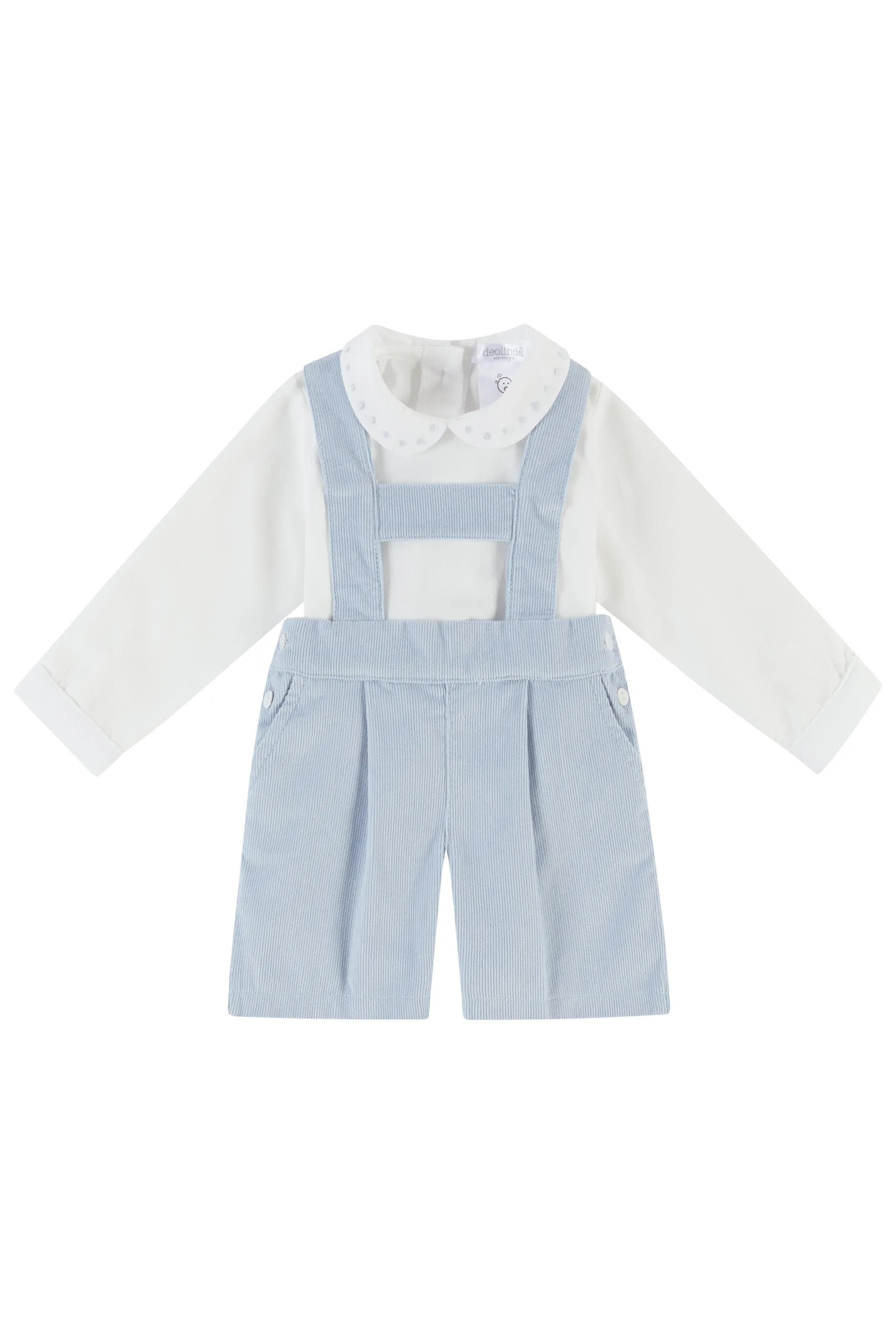 "Remy" Shirt & Blue Cord Shorts