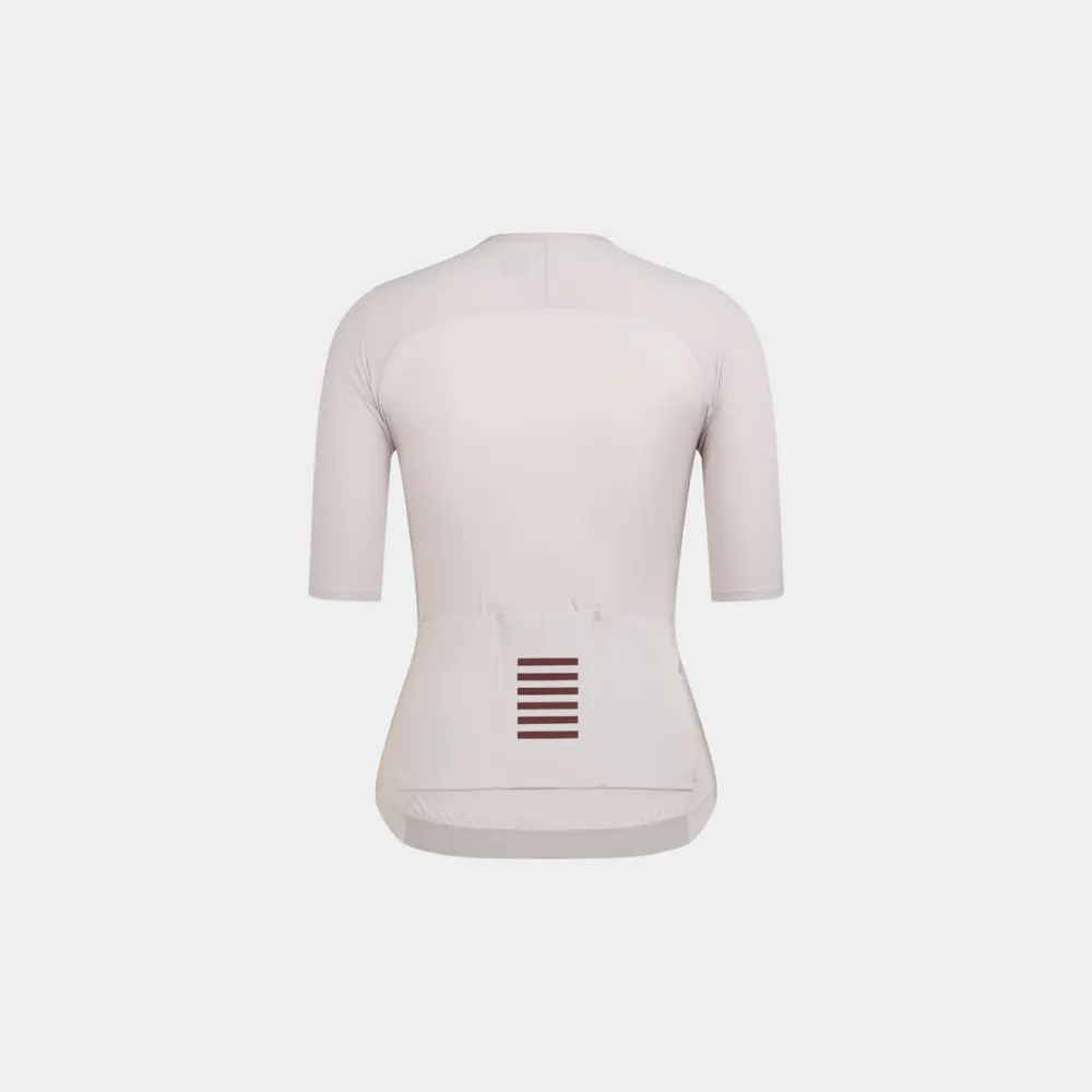 Rapha Women's Pro Team Aero Jersey - Silver Gray / Deep Red
