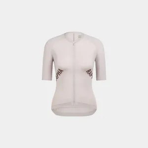 Rapha Women's Pro Team Aero Jersey - Silver Gray / Deep Red