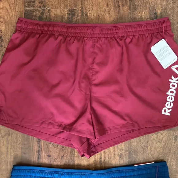 Reebok Athletic Shorts Set - Blue, Gray, maroon size XL NWT 3 pairs