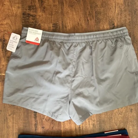 Reebok Athletic Shorts Set - Blue, Gray, maroon size XL NWT 3 pairs