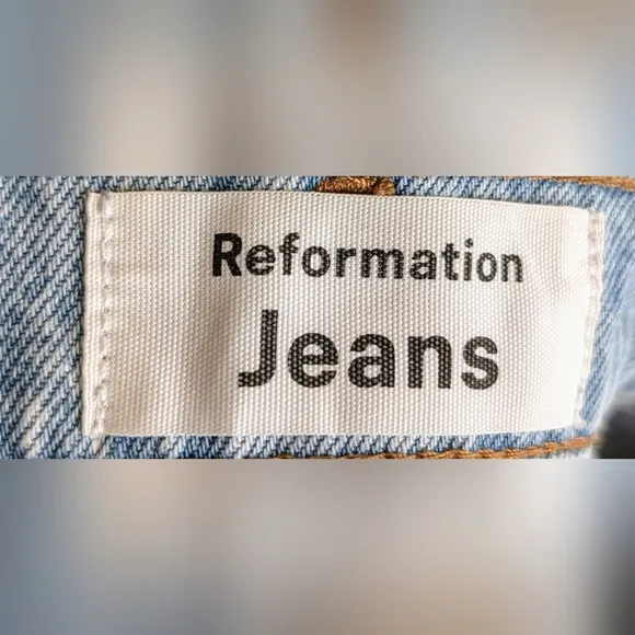 Reformation High Rise Dixie Jean Shorts In Tahoe