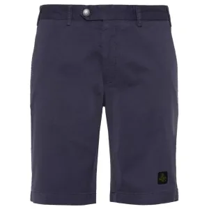 Refrigiwear Elegant Beige Bermuda Shorts with Logo Patch