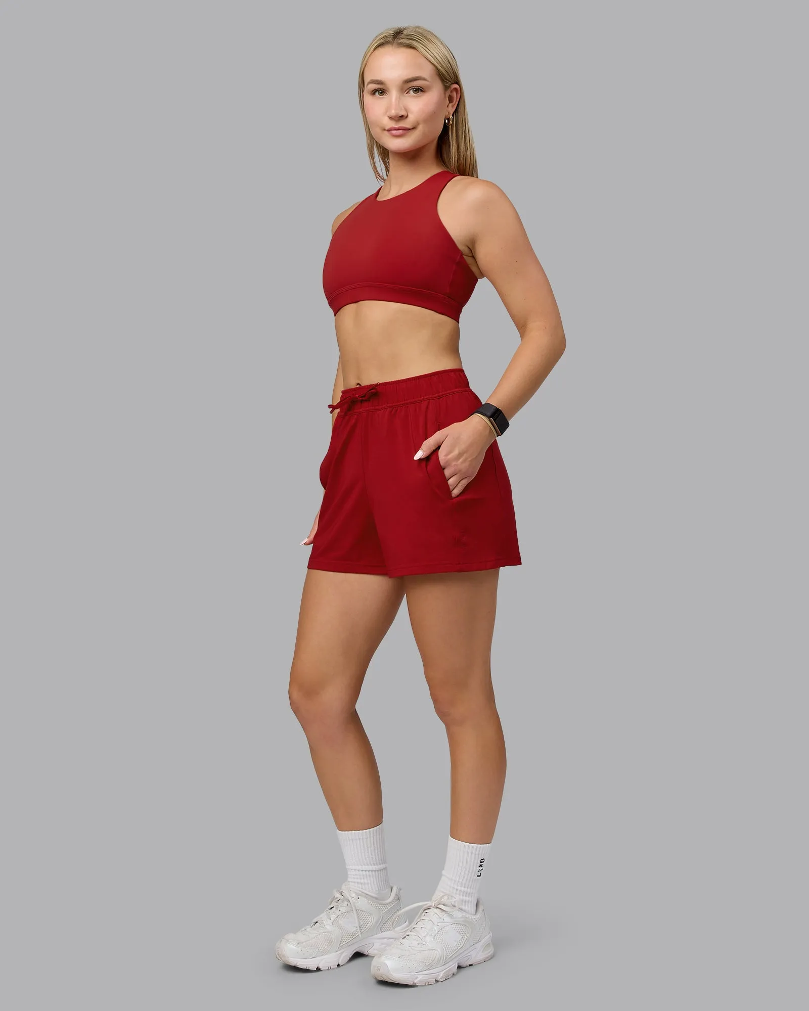 Restore CloudFLX 5" Shorts - Cherry Red