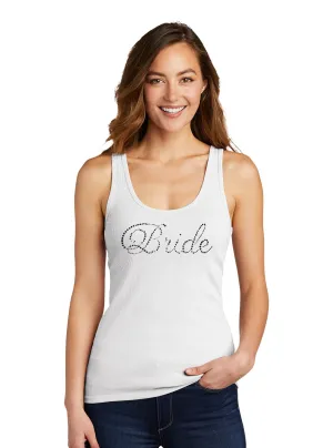 Rhinestone Bride Tank Top