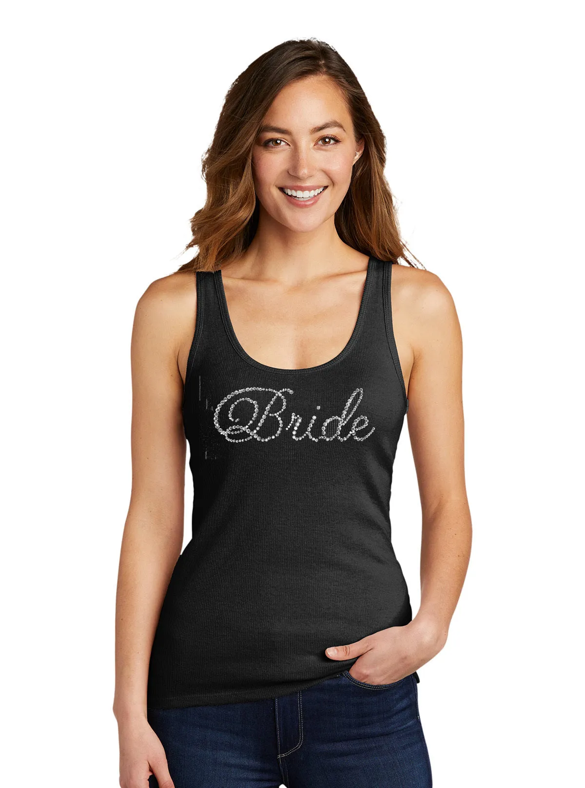Rhinestone Bride Tank Top
