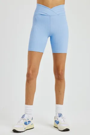 Ribbed V Waist Biker Short