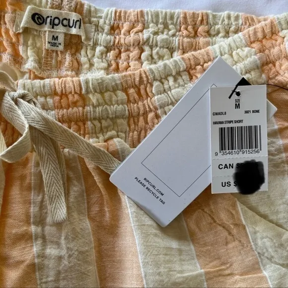 Rip Curl Havana Stripe Shorts-Bone Size M. NWT 🏝️