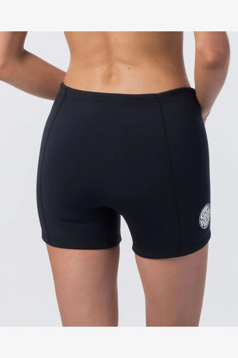 RIP CURL WOMENS DAWN PATROL 1MM NEO SHORTS
